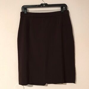 Briggs New York Elegant Brown Pencil Skirt